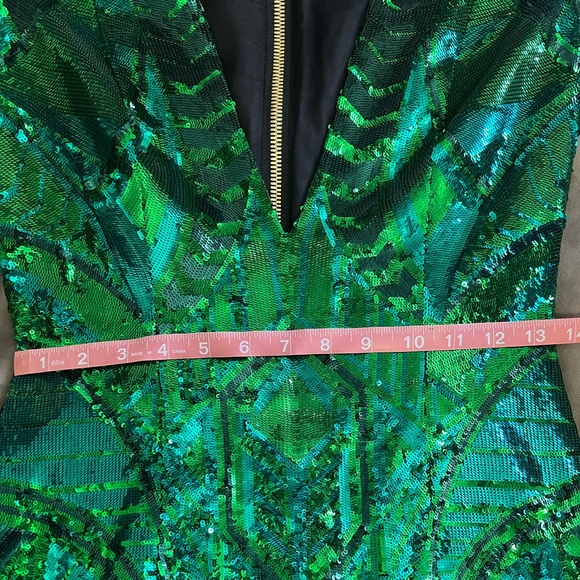 Balmain x H&M Green Sequin Dress Balmain x H&M Green Sequin Dress